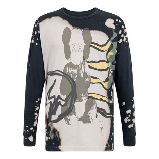 Travis Scott Cactus Jack x Kaws For Fragment L/S Tee 'Grey' CJFN-SS13
