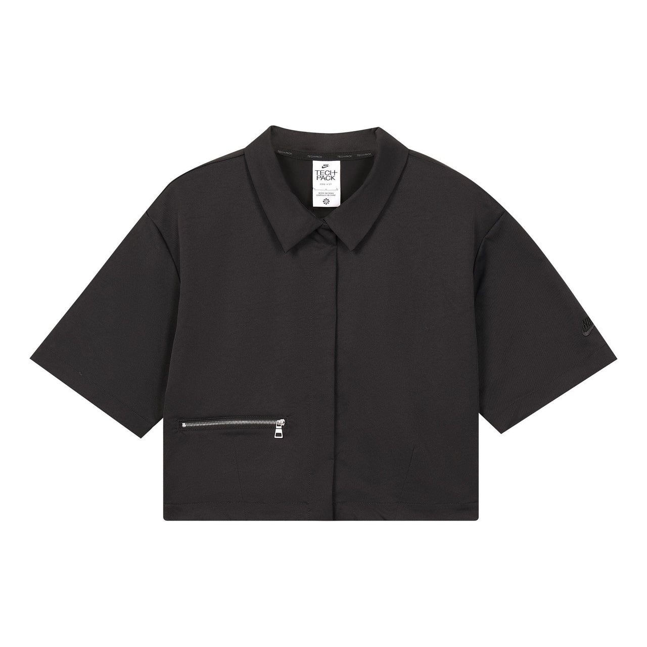 (WMNS) Nike Sportswear Dri-FIT Tech Pack Woven Polo 'Black' DV8241-010