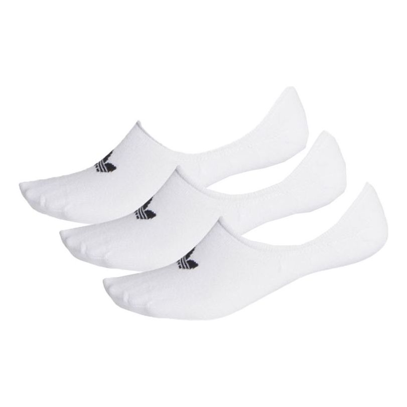 adidas originals Unisex Low Cut Logo Socks 3 Packs White FM0676