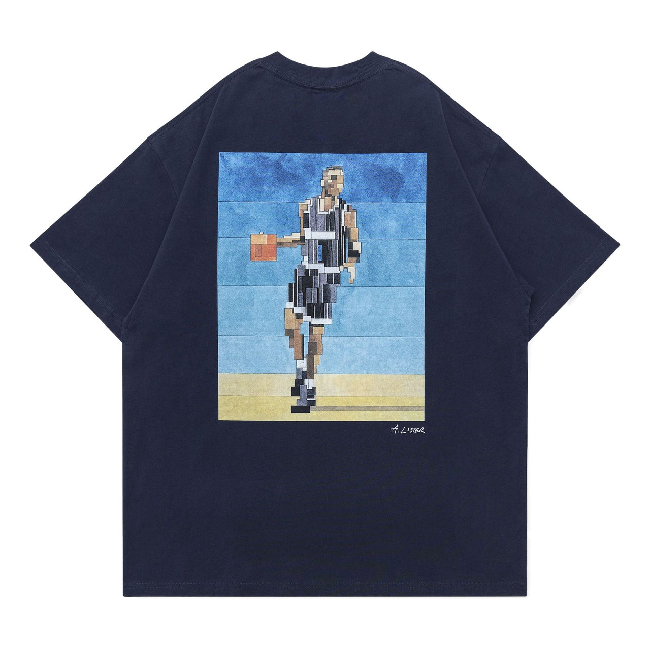 Grocery Penny Tee By Adam Lister GRO-PENNY-NAVY