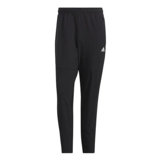 Men's adidas Fi Ent Wvpt Casual Breathable Solid Color Sports Pants/Trousers/Joggers Black HE9908