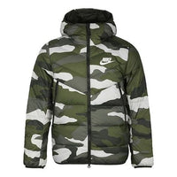 Nike Sportswear Down Windrunner Printing hooded down Jacket Camouflage Green BV4764-222