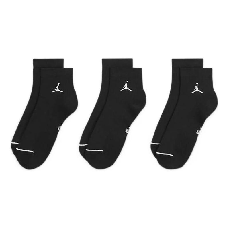 Air Jordan Everyday Ankle Socks 'Black White' DX9655-010