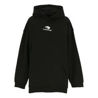 Balenciaga New Logo Popover Hoodie 'Black White' 570811TNVH21070