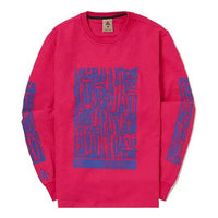 Men's Nike ACG Waffle Casual Sports Printing Pullover Long Sleeves Rose Red BQ7205-666