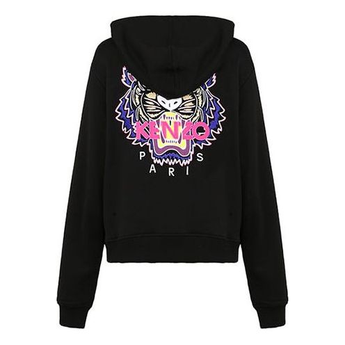 (WMNS) KENZO Embroidery Zipper Hoodie Black F962BL7214XA-99