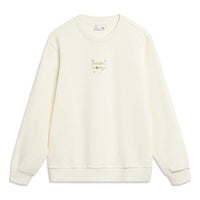 (WMNS) Li-Ning Floral Logo Sweatshirt 'Beige' AWDT818-1