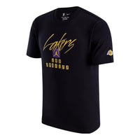Air Jordan Los Angeles Lakers Courtside Statement Edition NBA Max90 T-Shirt Asia Sizing 'Black' FN1070-010