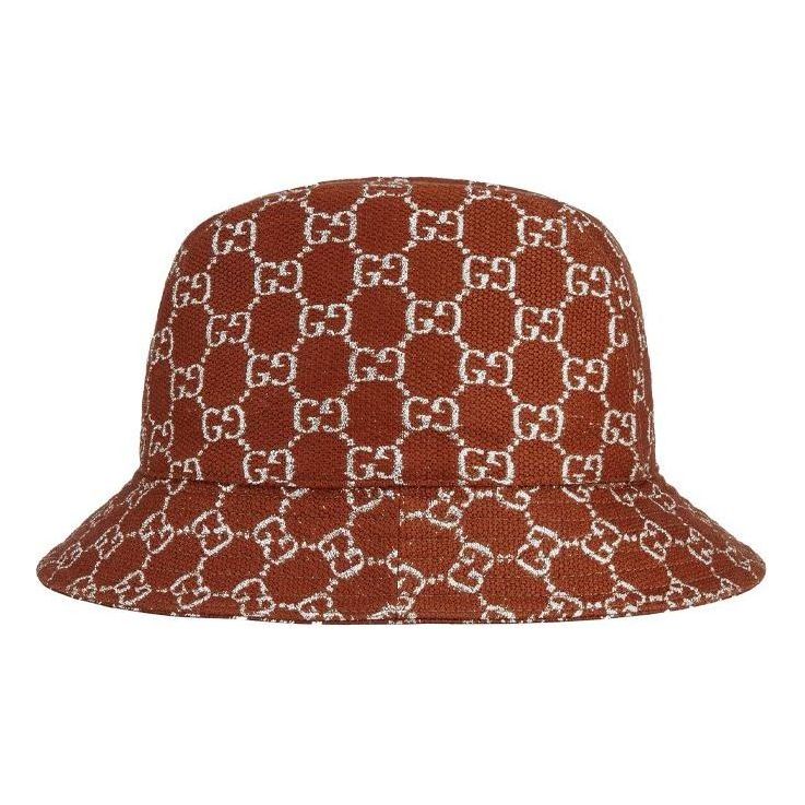 Gucci GG Lam Bucket Hat 'Brown Silver' 631951-3HK74-2500
