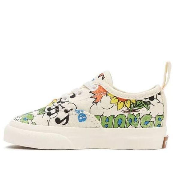 Vans Toddler Eco Theory Authentic Elastic Lace 'White Green' VN0A34A1ARG