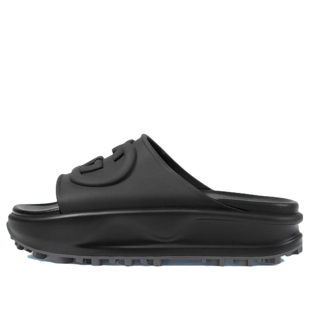 (WMNS) Gucci Interlocking G Slides 'Black' 692845-JF000-1000