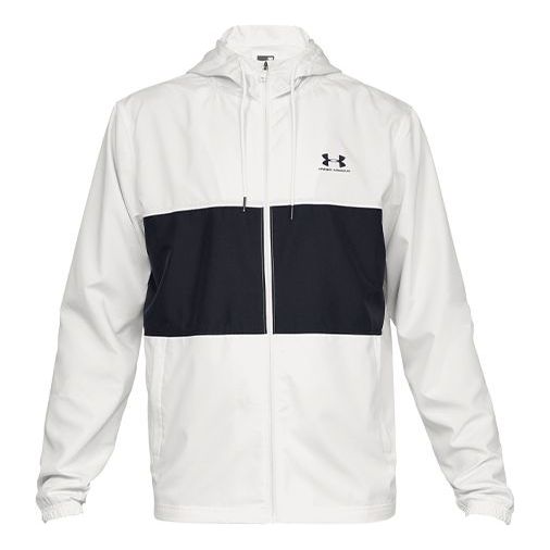Under Armour Sportstyle Wind Jacket 'White Black' 1329297-112