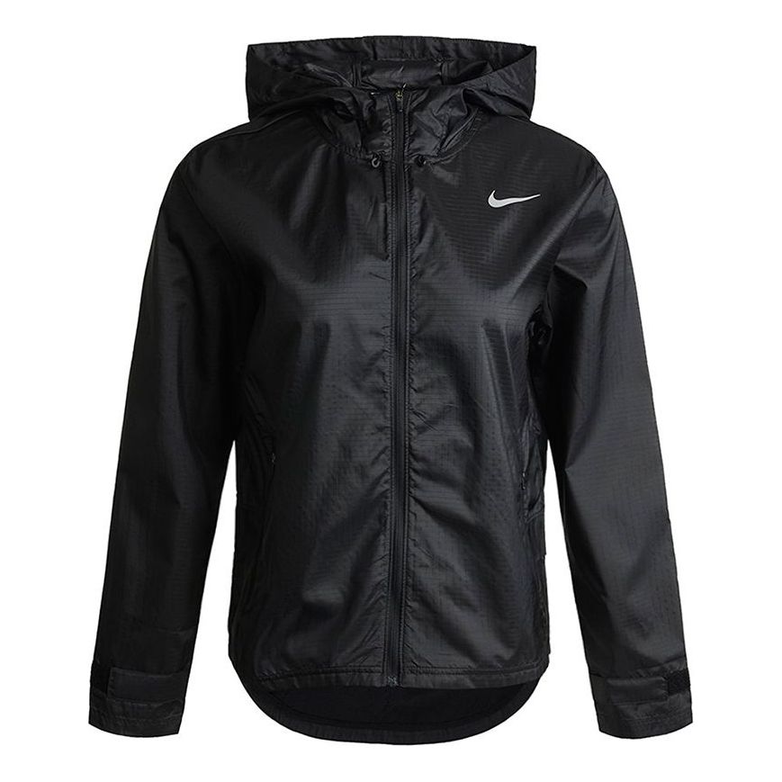 (WMNS) Nike Jacket Running Sports Hooded Jacket Black CU3218-010
