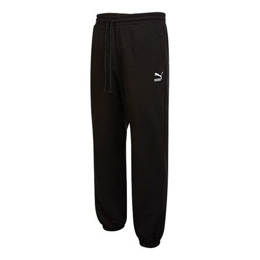 PUMA Classics Small Logo Sweatpants 'Black' 537850-01