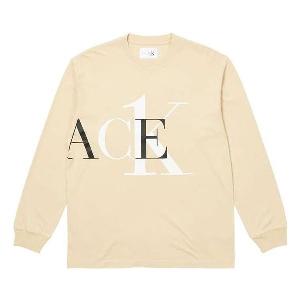Palace X Calvin Klein SS22 Long Sleeve Shirt 'Yellow' P22CKLS005