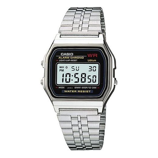 CASIO Classic Bracelet Unisex Waterproof Mens Silver Digital A159W-N1DF