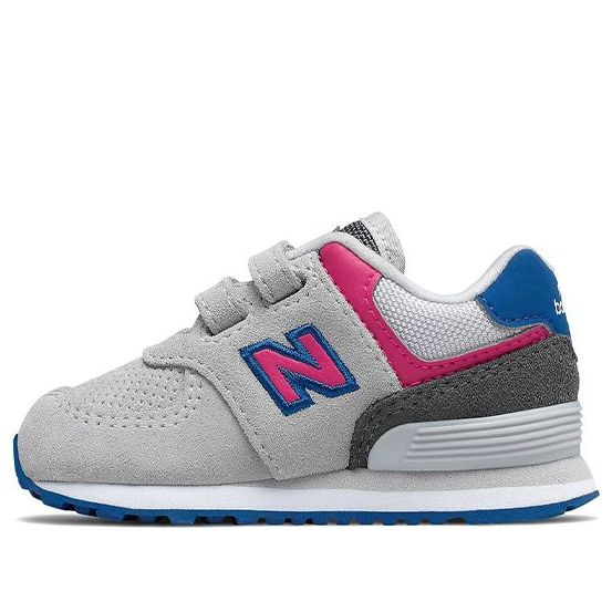 New Balance Hook / Loop 574 Grey Pink Toddler IV574JGO
