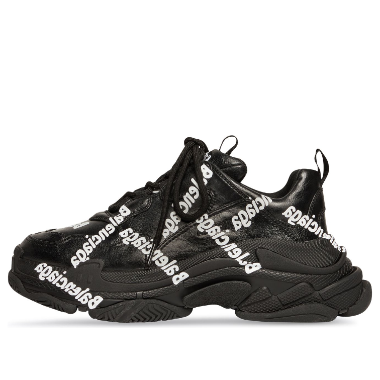 Balenciaga Triple S Logotype Sneakers 'Black' 536737W2FAB1090