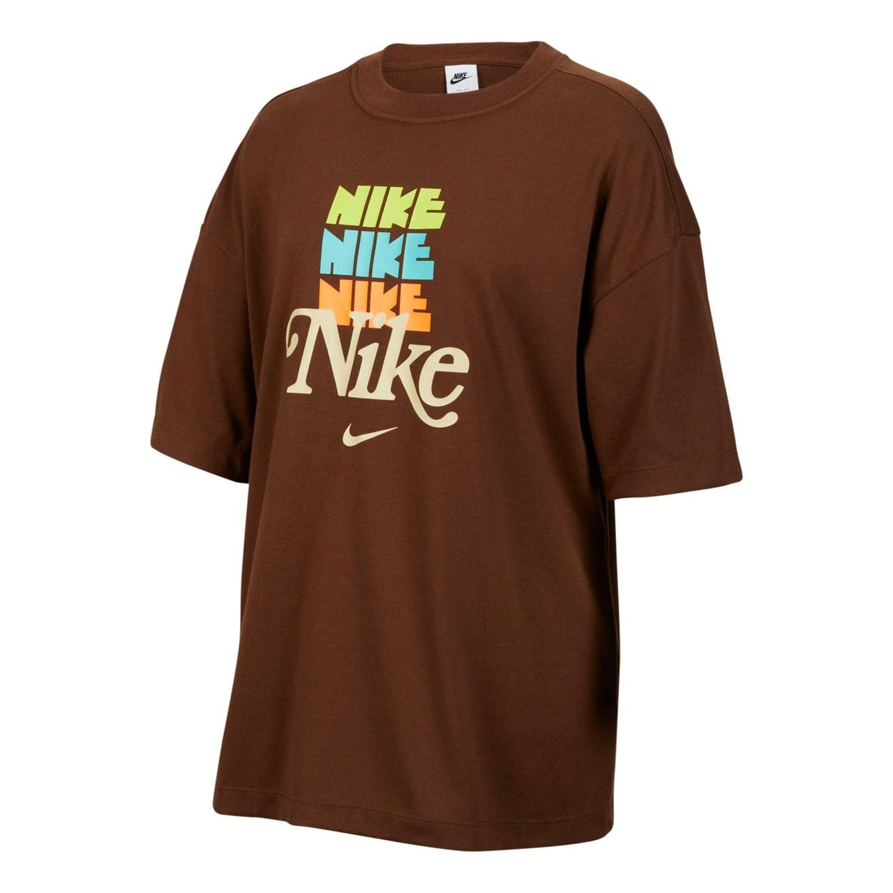 (GS) Nike Sportswear Dri-FIT Oversized T-Shirt 'Brown' HM4592-259
