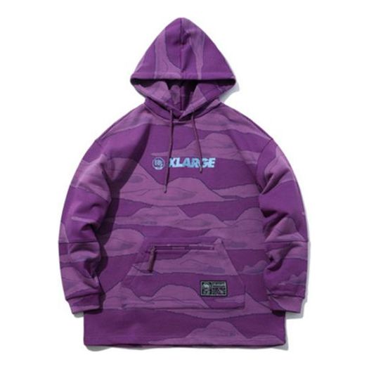 Li-Ning Badfive x XLARGE Crossover Pullover Hoodie 'Purple' AWEP025-1