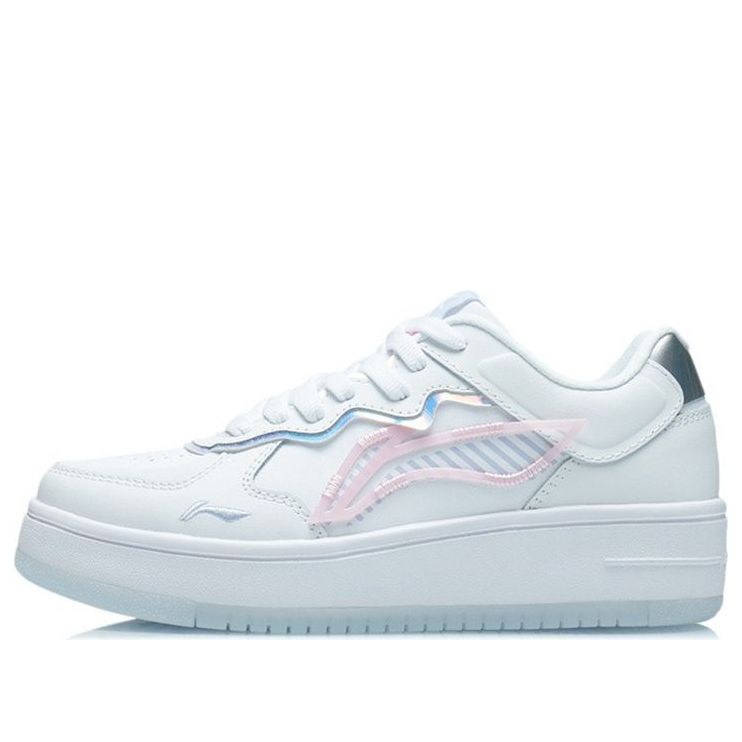 (WMNS) Li-Ning Classic Skateboarding 'White Blue' AGCR304-1
