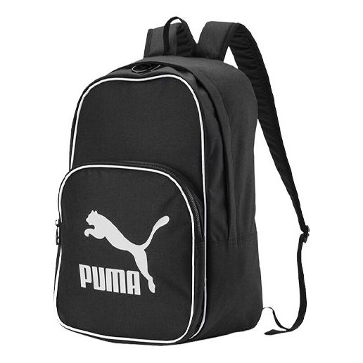 PUMA Originals Retro Woven Backpack 'Black White' 076652-01