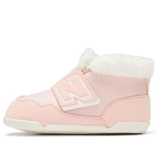 (TD) New Balance V1 Hook & Loop Boot 'White Pink' NWBOOTPS