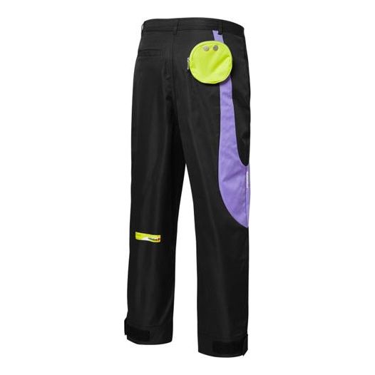 PUMA X Roaringwind Oversized Pants 'Black Purple Yellow' 532592-01