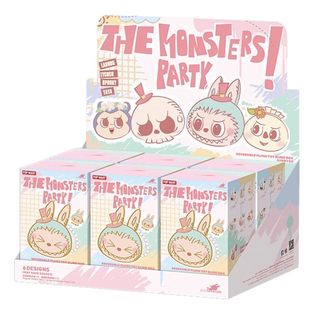 Pop Mart The Monsters Labubu Party Reversible Pendant Sealed Case (6 Blind Boxes) PPMT-2407-0079