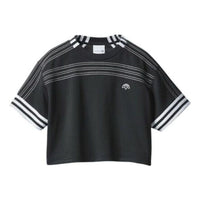 (WMNS) adidas x Alexander Wang Cutsew Womens Cropped Jersey 'Black' BR9215