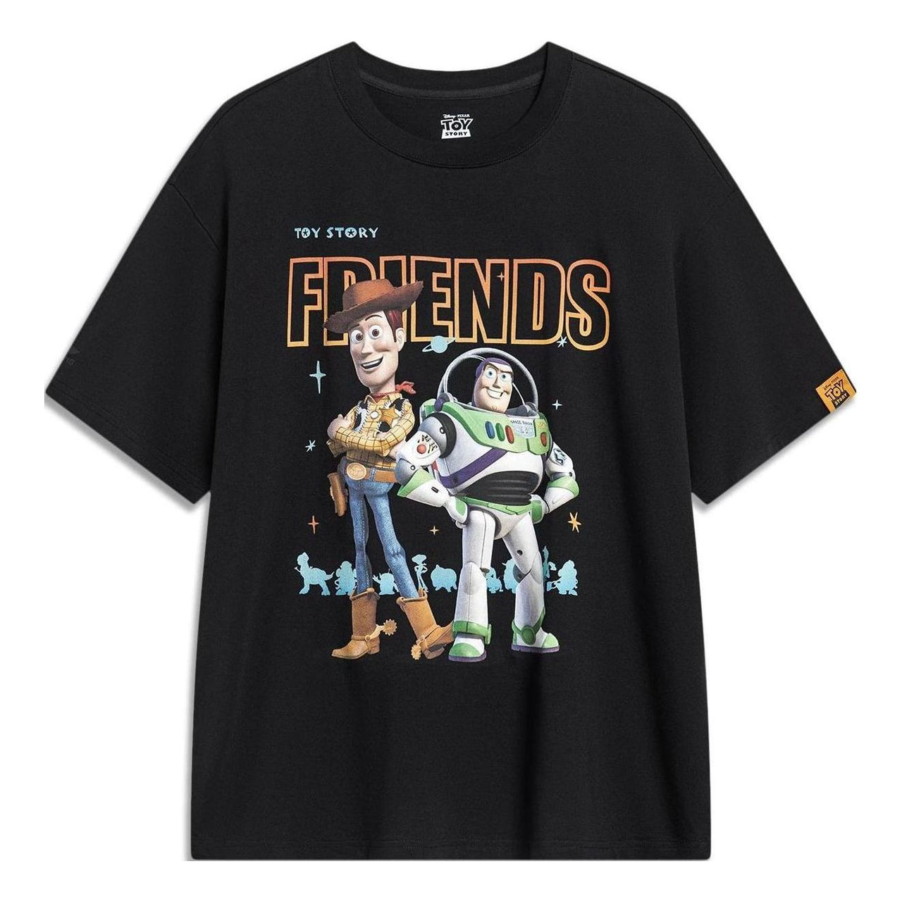 Li-Ning x Disney Toy Story Graphic T-shirt 'Black' AHST745-1