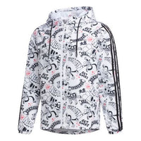 adidas neo M Art Wb limited Printing Sports Jacket White GF7097