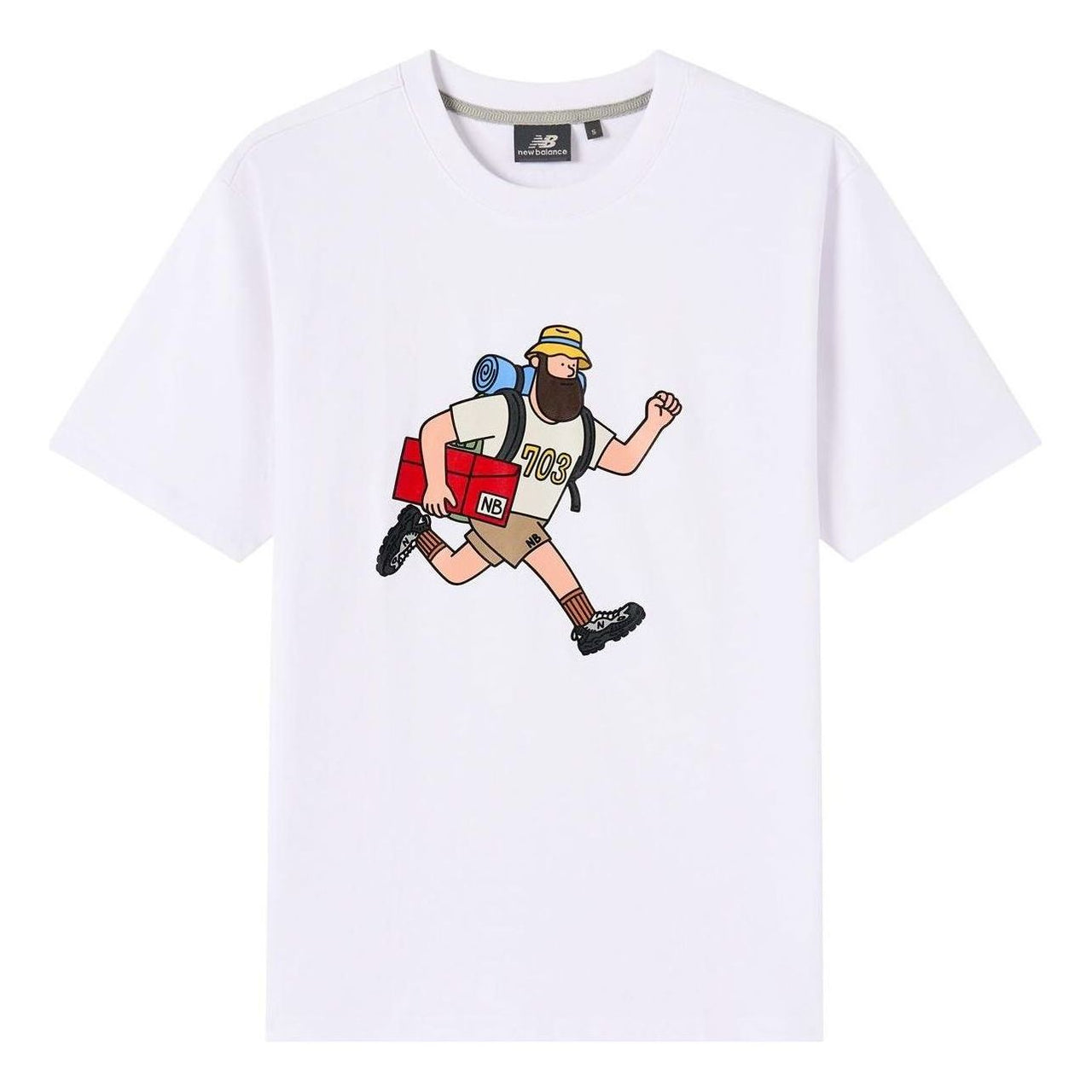 New Balance x JHI Classic Graphic Printed T-Shirt 'White' NEA6J063-WT