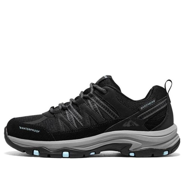 (WMNS) Skechers Relaxed Fit Trego 'Black Blue' 180003-BKBL