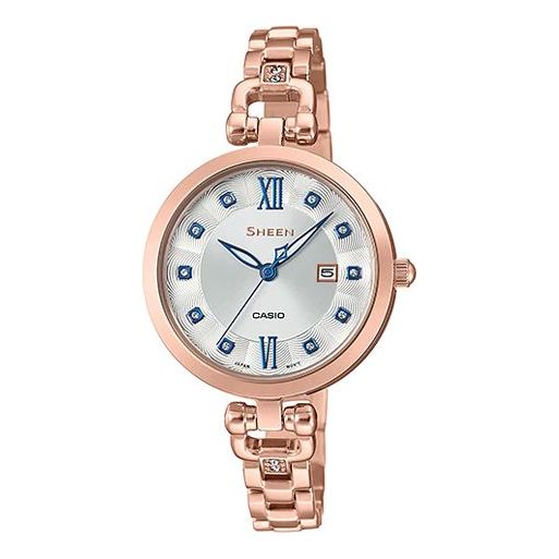 CASIO SHEEN Series Quartz Rose-Gold/White Rose Gold Analog SHE-4055PG-7A