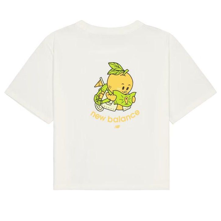 (WMNS) New Balance Fruit Graphic T-shirt 'White' AWT41335-CIC