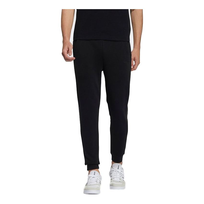 Men's adidas neo Sw 3s Knit Tp Bundle Feet Sports Pants/Trousers/Joggers Black H45188