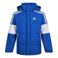 adidas 3st Puff Down J Outdoor Sport Hood Down Jacket Men's Blue GF0099