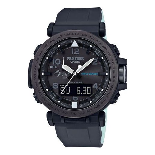 CASIO Waterproof Sports Solar Powered Mens Black Analog/Digital Combo PRG-650Y-1PR