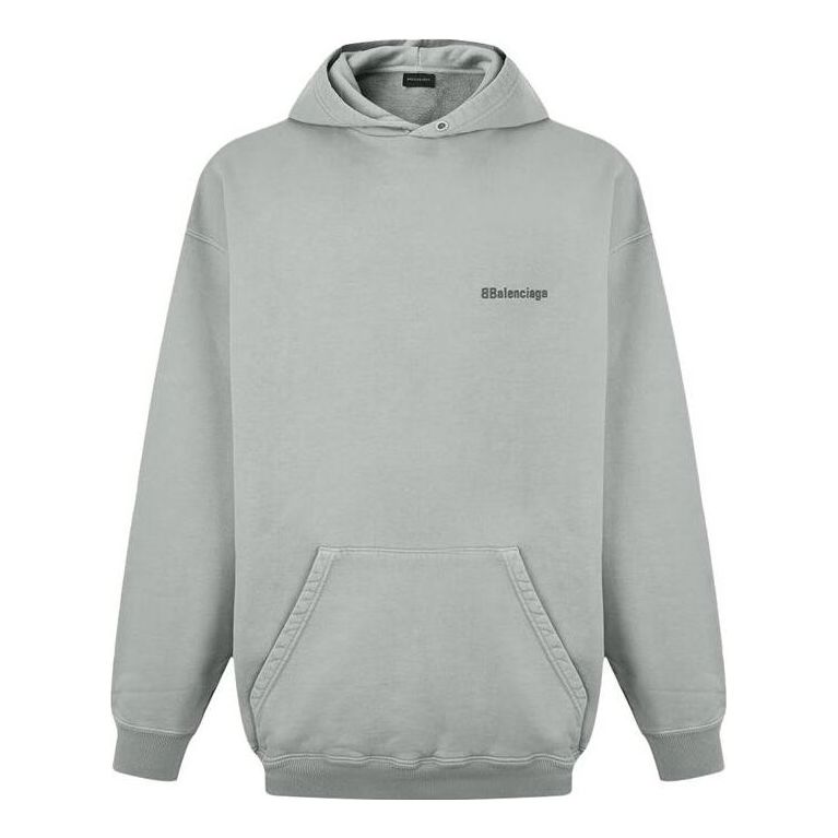 Balenciaga BB Medium Fit Hoodie 'Grey' 570811TNVG89244