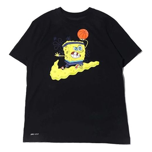 Nike Kyrie SpongeBob SPORTS T-SHIRT 'Black' CD0949-010