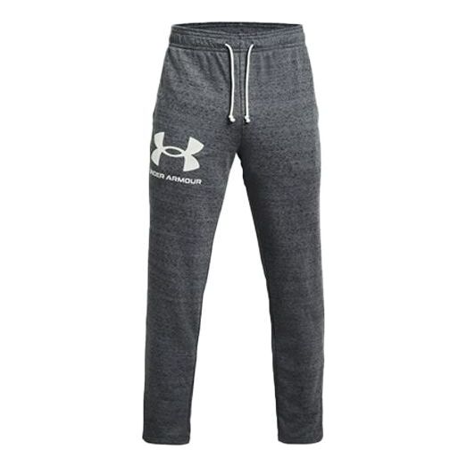 Under Armour Rival Terry Logo Fleece Sweatpants 'Pitch Grey' 1361644-012