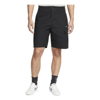Men's Nike Solid Color Button Cargo Shorts Black DQ6293-010