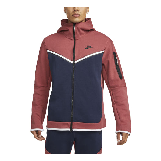 Nike Casual Sports Breathable Zipper Hooded Jacket Brown Red Brownred CU4489-661
