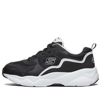 (WMNS) Skechers D'Lites Airy 'Black White' 66666231-BKW