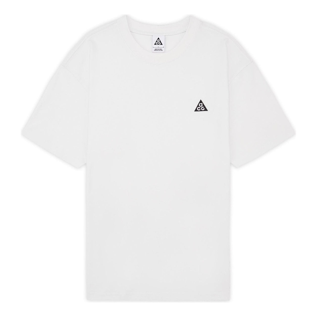 Men's Nike ACG SS22 Solid Color Round Neck Loose Short Sleeve White T-Shirt DJ3643-121