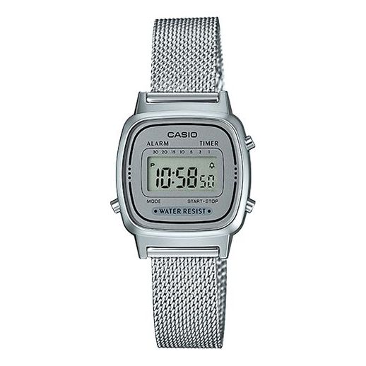 CASIO Analog Waterproof Unisex Silver Digital LA670WEM-7