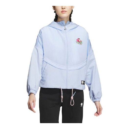 (WMNS) adidas Neo x Lotso Windbreaker Jacket 'Blue' IP4016