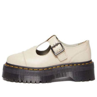 (WMNS) Dr. Martens Bethan Pisa Leather Platform Mary Jane 'Parchment Beige' 30617292
