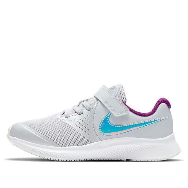 (PS) Nike Star Runner 2 Power 'Pure Platinum Iridescent Swoosh' DD5889-001